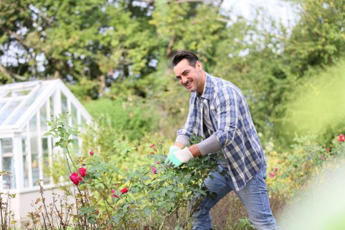 Professional patio washing equipment cleaning paving in Coombe